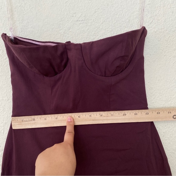 House of CB 'Lucia' Grape Starpless Corset Maxi Dress wine burgundy NWOT size S - Picture 5 of 11
